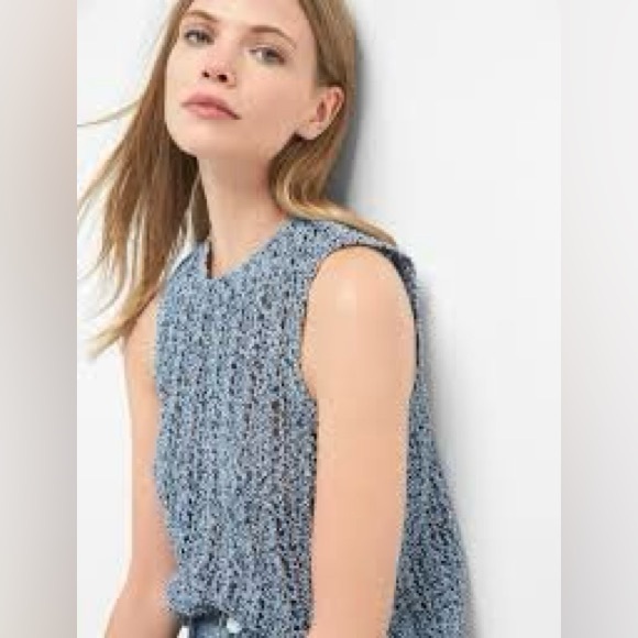 🩵GAP Sleeveless Knit Sweater Vest/ Tank Top EUC, Size: M - Picture 3 of 15
